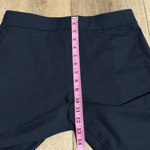 Ministry of Supply Kinetic Pull On Crop Pants Women's Size 6 Navy Blue ~ EUC - Picture 10 of 13